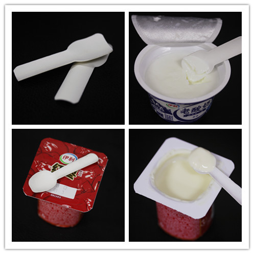 170部分/機械を作る機械ずき紙のヨーグルトのスプーンを作る最低の使い捨て可能な食事用器具類